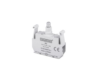Yedek LED'li 110V AC/DC Mavi Sinyal Blok